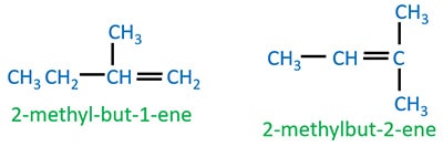 alkene isomerisms of C5H10